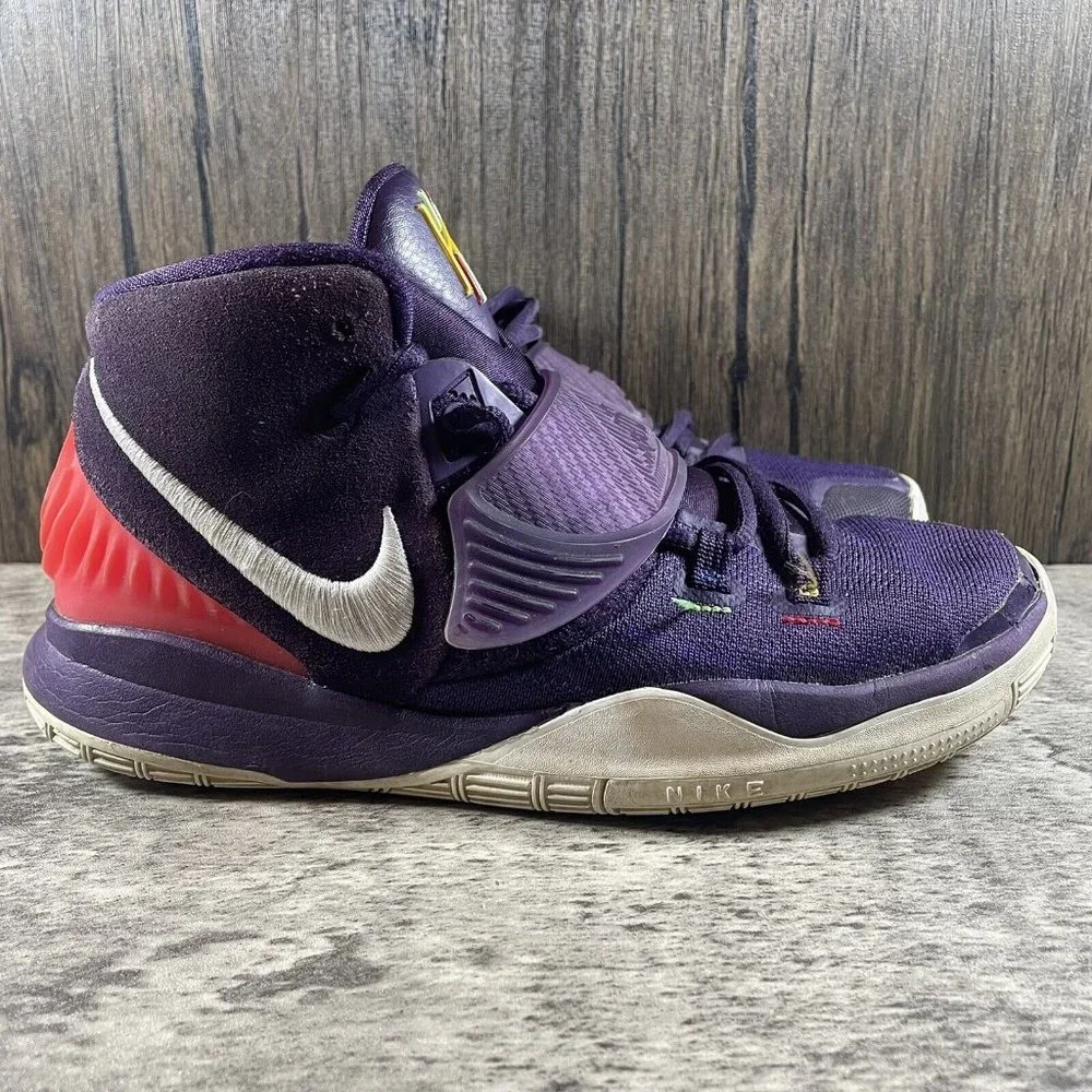 Nike Kyrie 6 Grand Purple Enlightenment Basketball Sneakers Size 6.5Y bq5599-500
